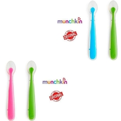 Kit com 2 Colheres de Silicone Munchkin