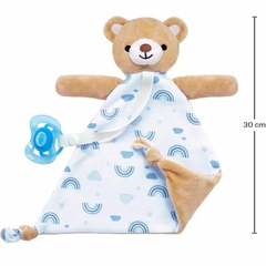 Naninha Urso com Prendedor de Chupeta Rosa/Azul Buba - comprar online