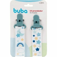 Kit com 2 Prendedores de Chupeta Estrelinha Rosa/Azul Buba - loja online