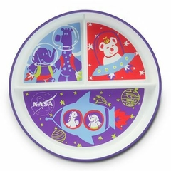 Pratinho Com Divisórias Nasa Collection Blue Space Multikids