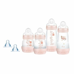 Kit 4 Mamadeiras Mam Easy Start Gift Set Rosa