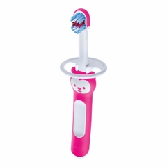 Escova de Dente Infantil MAM - Baby's Brush 6+ meses Rosa/Azul - comprar online