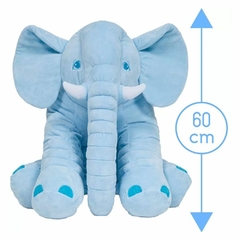 Almofada Elefante Azul Gigante Buba - 60cm - comprar online