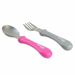 Kit Talher Metal Colors Rosa / Cinza Clingo - comprar online