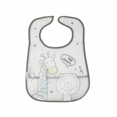 Babador com Bolso Coletor Girafinha Zoo Clingo - Baby Bel Kids