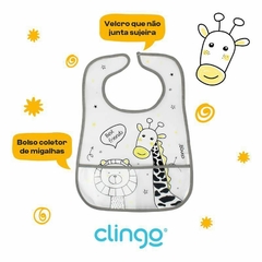 Babador com Bolso Coletor Girafinha Zoo Clingo - comprar online