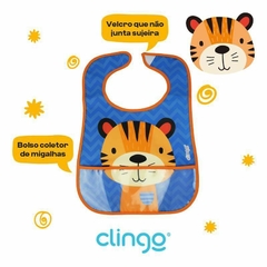 Babador com Bolso Coletor Tigre Clingo - comprar online