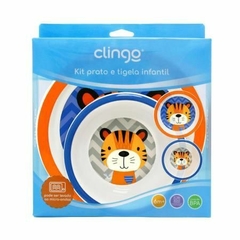 Kit Prato Raso e Bowl Tigre Clingo