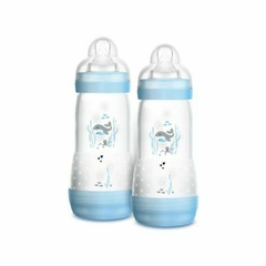 Mamadeira Easy Start Mam 320 ml Azul Embalagem Dupla