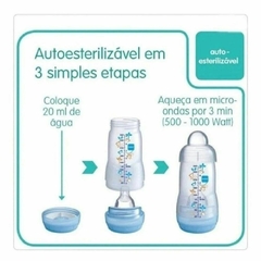 Mamadeira Easy Start Mam 320 ml Rosa Embalagem Dupla - comprar online