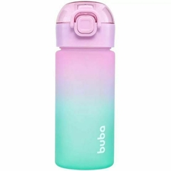 Garrafinha Degradê Infantil 450ml Com Canudo Menino/Menina Buba - comprar online