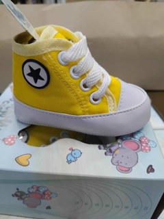 Tênis Estilo All Star Bebê Amarelo