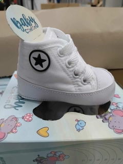 Tênis Estilo All Star Bebê Branco