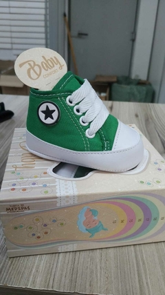 Tênis Estilo All Star Bebê Verde