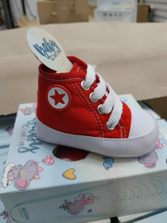 Tênis Estilo All Star Bebê Vermelho