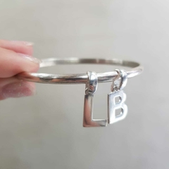 PULSERA Esclava "Self" - 2 iniciales - Plata 925 en internet