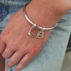 PULSERA Esclava "Self" - 2 iniciales - Plata 925 - comprar online