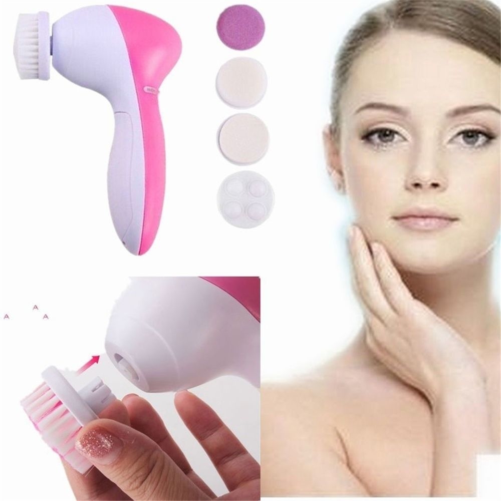 Cepillo Limpieza Facial Etheos 5 En 1 Exfoliante Masajeador