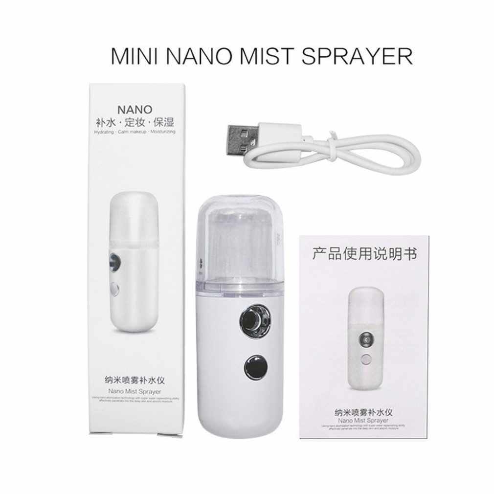 Nano Spray hidratante instrumento humidificador facial pequeño portátil  recargable belleza TFixol Instrumento de pulverización nano