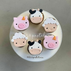 Cupcakes decorados x 6 unidades