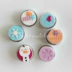 Cupcakes decorados x 6 unidades