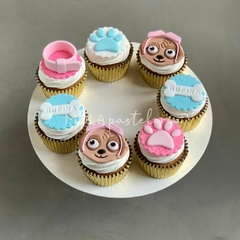 Cupcakes decorados x 6 unidades