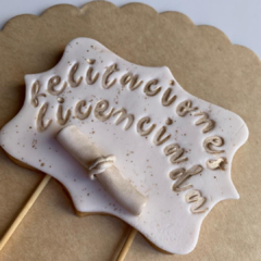 Cookie pinche para torta (mensaje personalizado) - comprar online