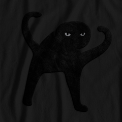 Demonic Kitty polera negra - comprar online