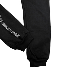 Scythe of death jogger buzo negro con estampado de hacha de la muerte con puas en internet