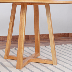 Mesa Comedor Nórdica Redonda Gervasoni tapa madera 110 cm - LMO en internet