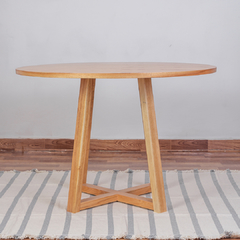 Mesa Comedor Nórdica Redonda Gervasoni tapa madera 110 cm - LMO - comprar online