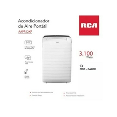 AIRE ACONDICIONADO PORTATIL RCA 3200W FRIO CALOR