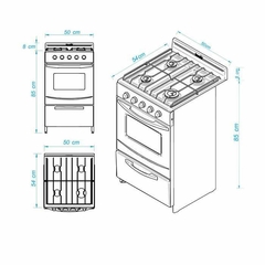 COCINA ESCORIAL CANDOR 32751 S2 BLACK GL