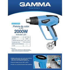 PISTOLA DE CALOR KIT GAMMA 2000W-DA 23001 G1936KAR - tienda online