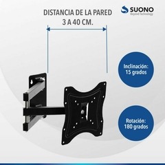 SOPORTE SUONO TV PLEGLABLE HOG0010 14 A 43 en internet