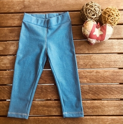 Calça Legging Malha Estilo Jeans