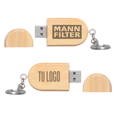 PEN DRIVE MADERA LLAVERO IMANTADO - comprar online