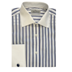 Camisa Cuello Italiano Puño Doble Regular Fit