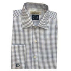 Camisa Cuello Italiano Puño Doble Regular Fit