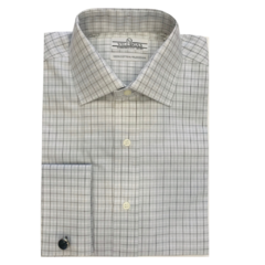 Camisa Cuello Italiano Puño Doble Regular Fit