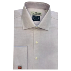 Camisa Puño Doble Cuello Italiano Regular Fit