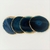 Porta Copos Decorativo Ágata Azul - Kit com 4 na internet