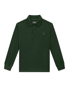 POLO EM MALHA QUADRILE ONDA MARINHA - comprar online