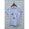 T-shirt Baby Look Woman Line