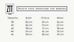 Imagem do Regata cava com babados