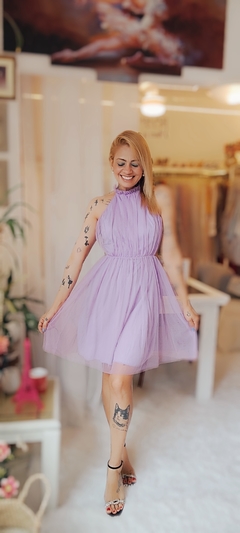 Vestido Em Tule Lilás - Lu Furtado- moda e design - estilo 