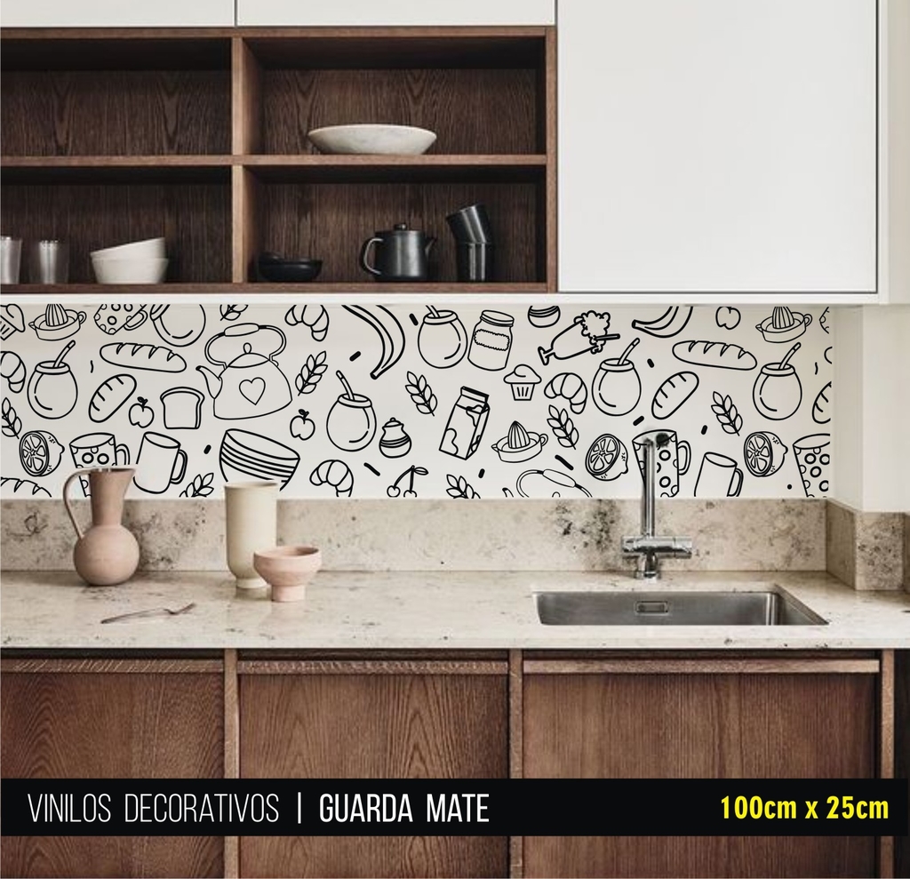 Vinilo Decorativo Mate Frases Cocina