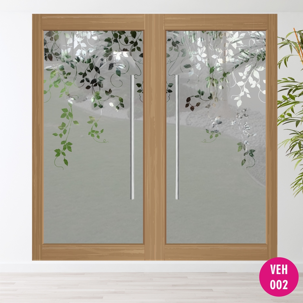  Xijier - Vinilo decorativo para ventana de privacidad  esmerilado para plantas y ventanas, 19.7 x 39.4 in : Hogar y Cocina