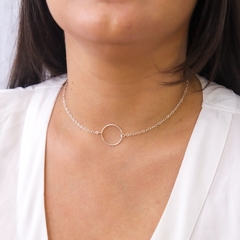 Choker círculo Prata 925