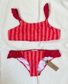 Bikini con volados (XS) - tienda online